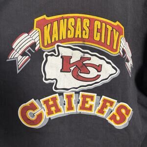 Vintage 90s Kansas City Chief Shacket Jacket Red Black KC Arrowhead Hood Barn XL